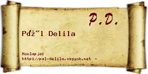 Pál Delila névjegykártya